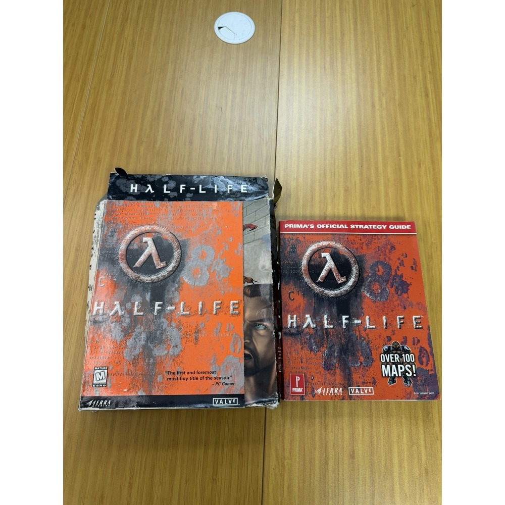 Half-Life (PC, 1998) Empty Box And Manual Only